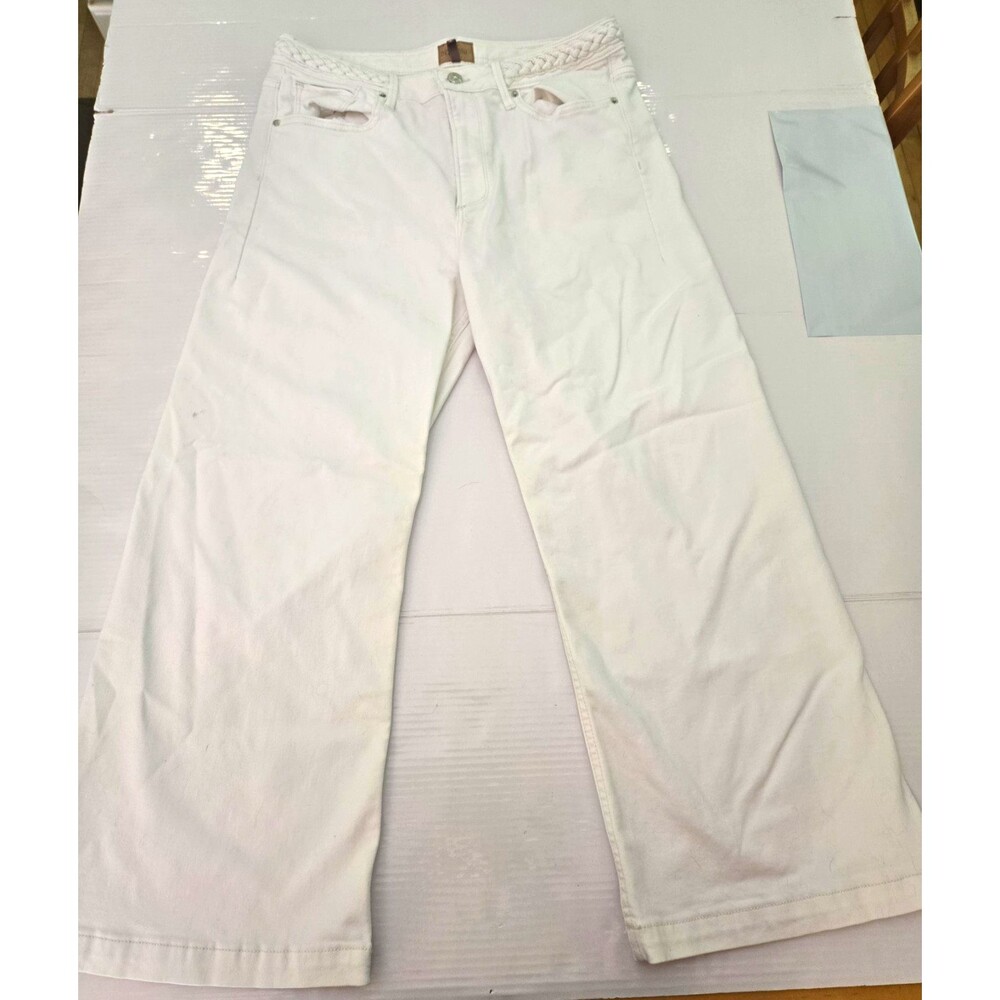 Driftwood Jeans Womens 32 White Classic Fit Cropped Straight Leg S